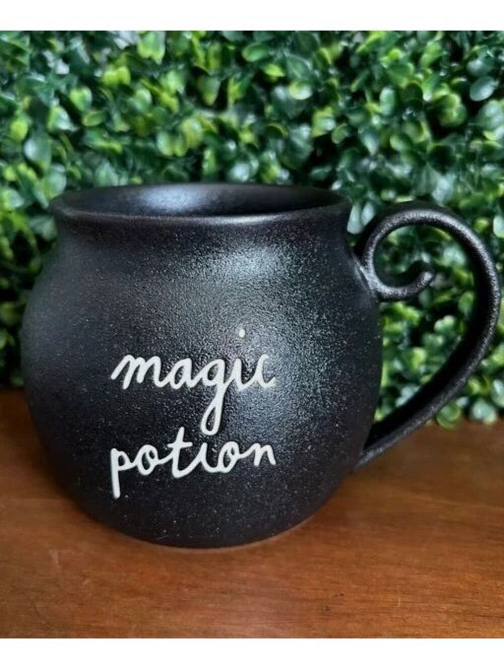 Rae Dunn Magic Potion Cauldron Mug Black Halloween Witchy